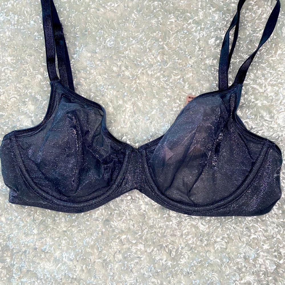 Victoria Secret black unlined Demi bra